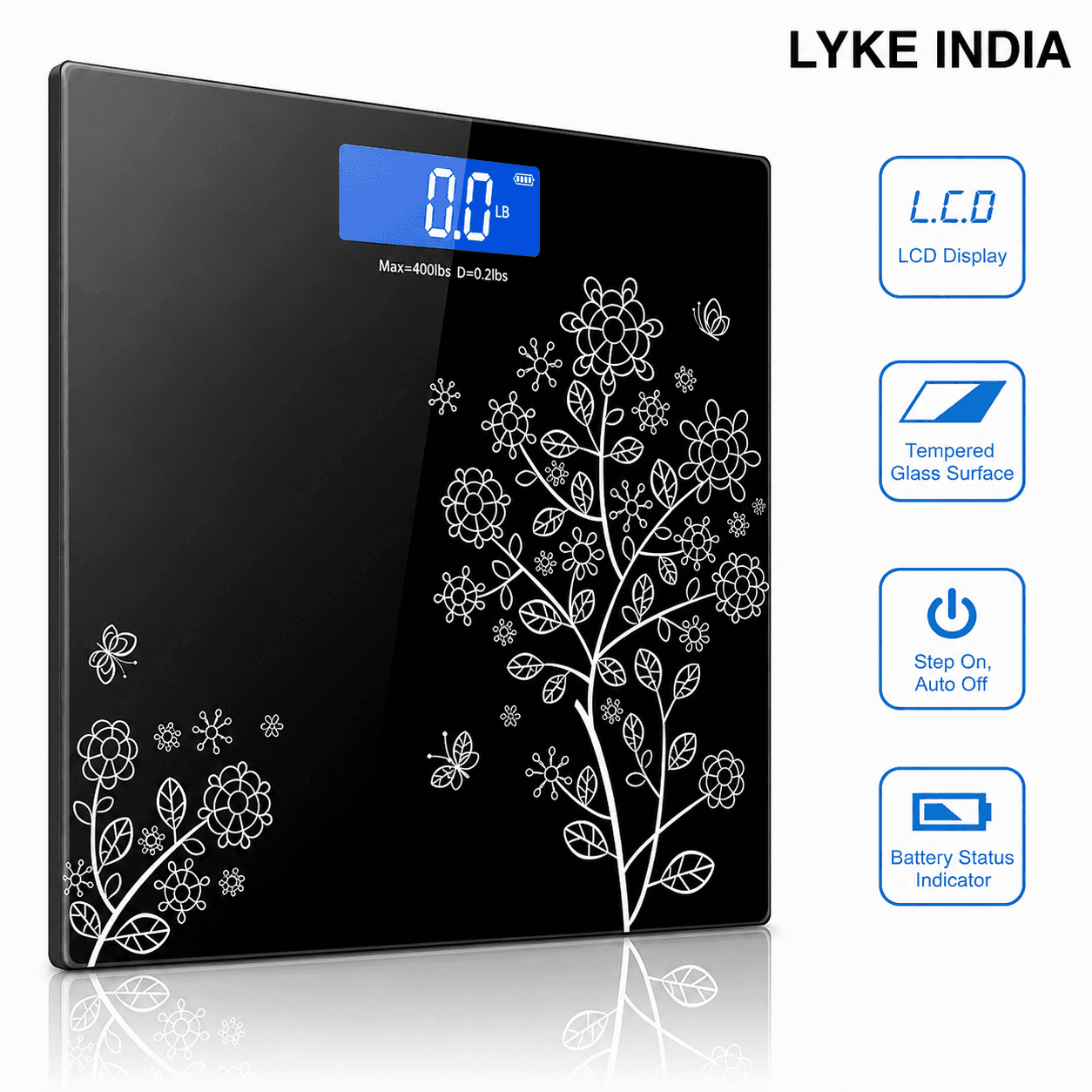 High-Precision Digital Bathroom Weighing Scale
