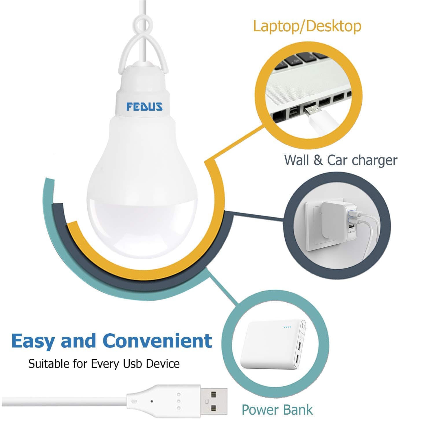 Portable USB LED Bulb